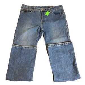 Lee Jeans 14M Youth Cotton Spandex Blue Button Zipper